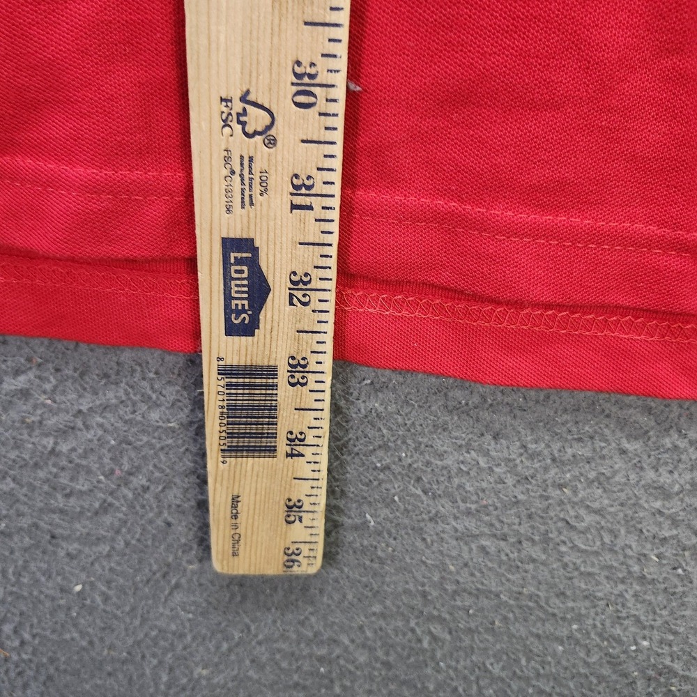 SAFON Polo Shirt Mens 2XL Red España Spain Crest Number 5 Soccer Cotton Jersey - Picture 5 of 9